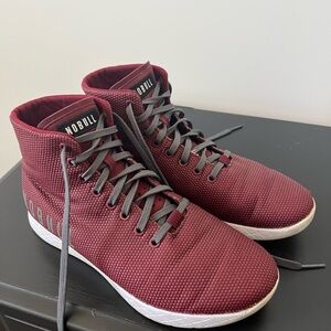 NOBULL Men's Burgundy High-Top Sneakers